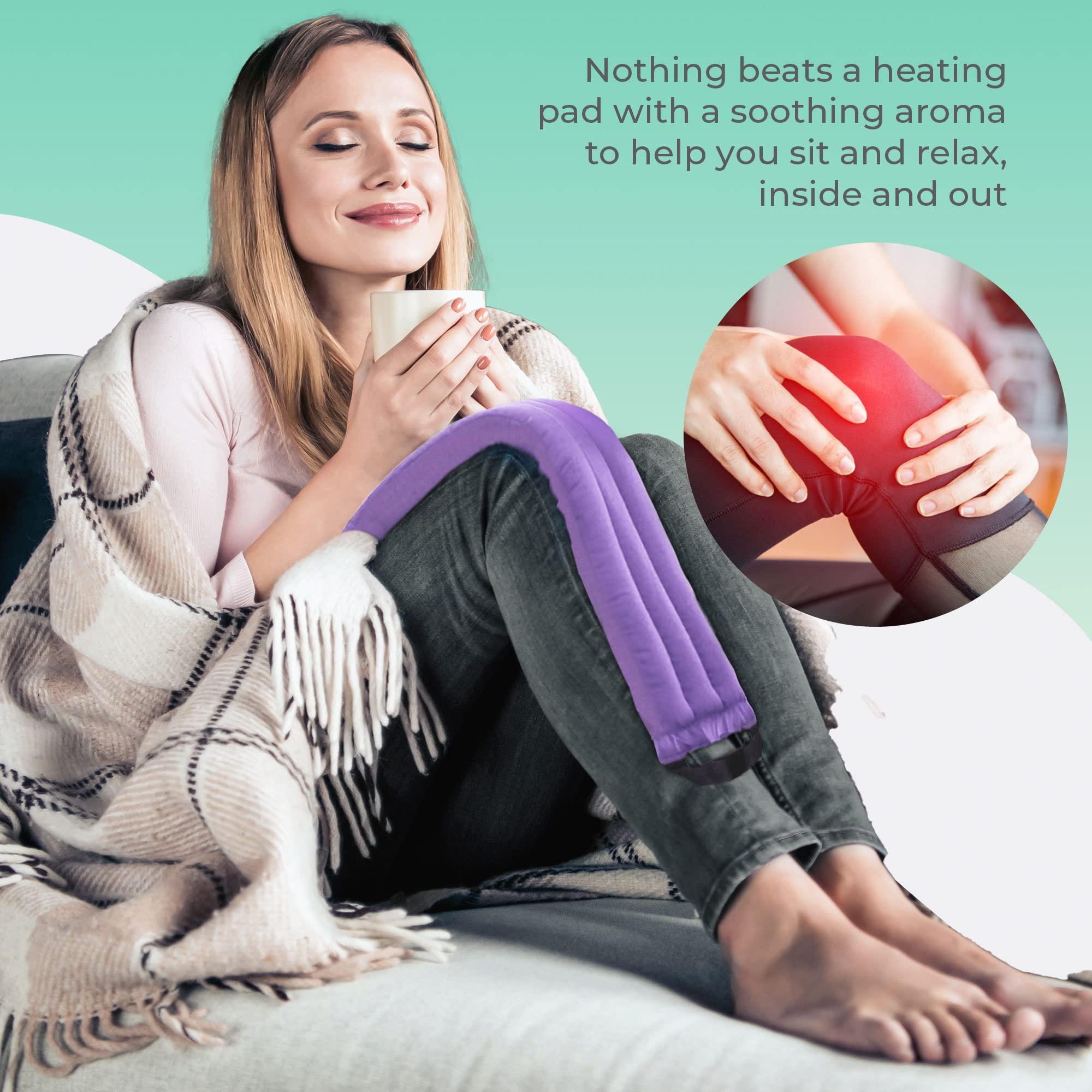MY HEATING PAD Microwavable Heating Pads for Lower Back, Neck, and Shoulder Pain Relief - Moist Microwave Heating Pad for Muscles and Joints - Microwave Hot Pack Heat Pad for Cramps -2 Heat Pack Purple
