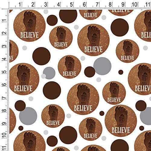 GRAPHICS & MORE GRAPHICS & MORE Bigfoot Sasquatch Believe Foot Print Gift Wrap Wrapping Paper Roll