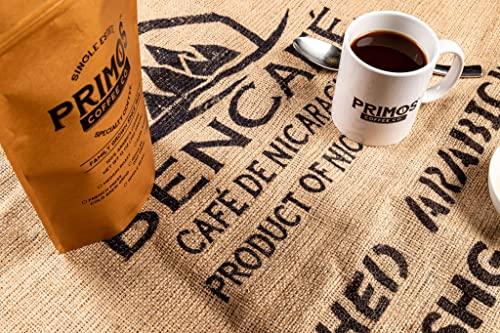 Primos Coffee Co. Single Origin Specialty Coffee, Whole Bean, Medium Roast, Direct Trade, Primos Coffee Co, 2 Bags