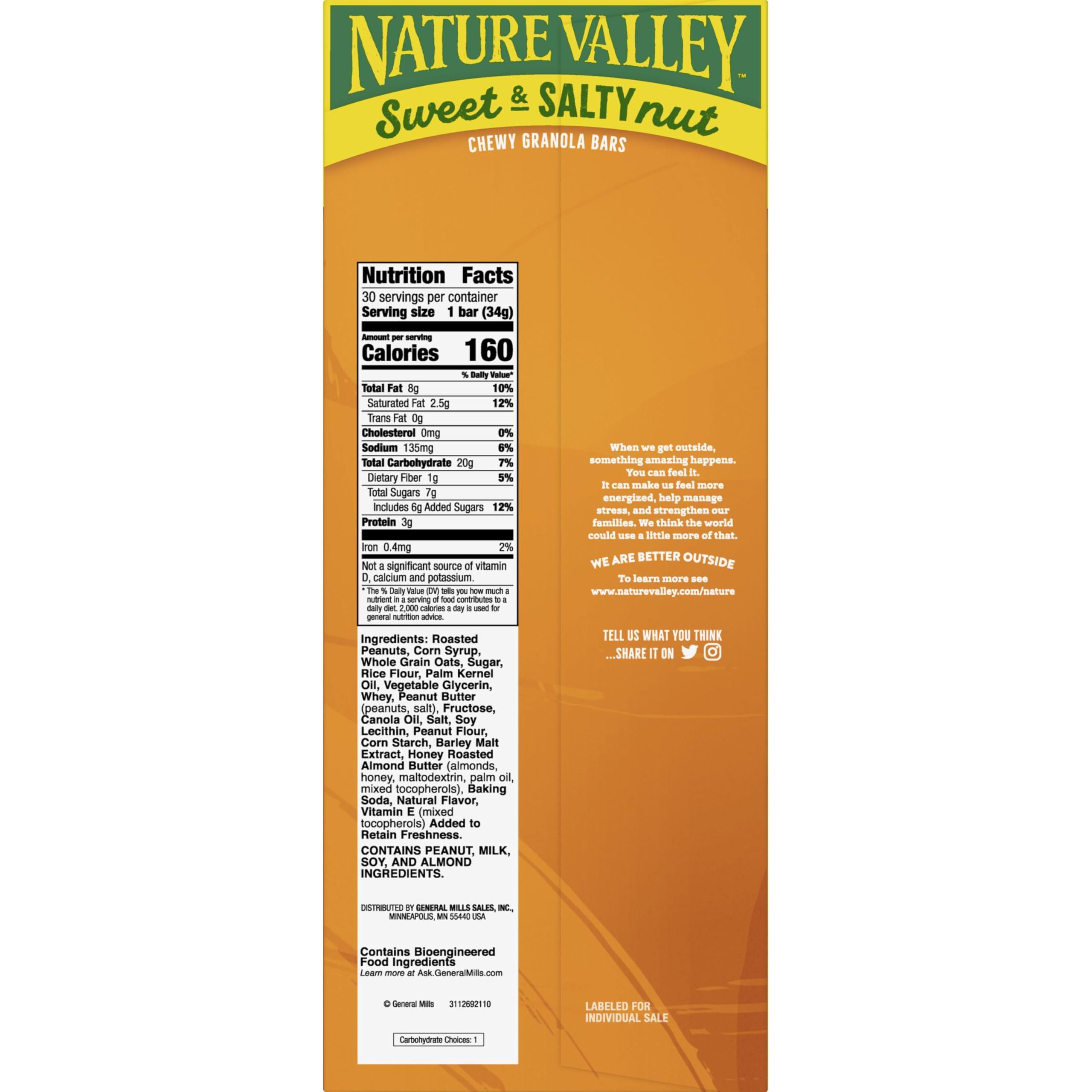 Nature Valley Nature Valley Sweet and Salty Granola Bars, Peanut, 30 Bars, 36 OZ