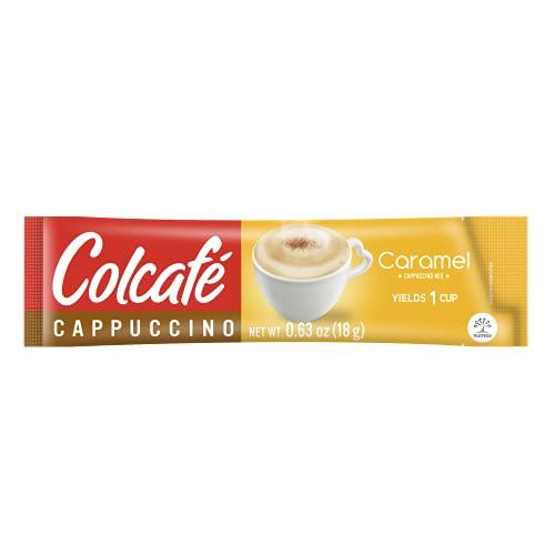 COLCAFE Colcafé Caramel Cappuccino Instant Mix | Convenient & Portable Packs | 100% Colombian Coffee | Make Hot or Cold | 6 Count (Pack of 2)