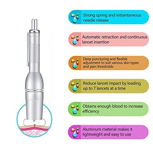 LANBO Seven-Pin Lancing Device Blood Lancet Pen Steril Cupping Therapy Match One Bag 200pcs Lancet