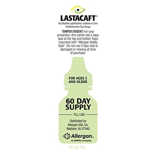 Lastacaft Lastacaft Once Daily Eye Allergy Itch Relief Drops, 60 Day Supply, 0.17 Fl Oz (Pack of 1)