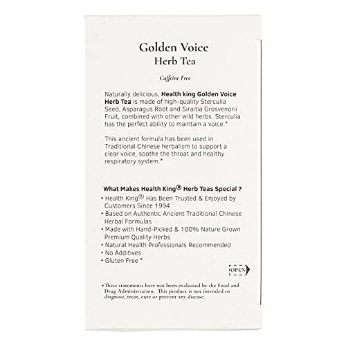 Health King Health King Golden Voice Herb Tea, 20 Count