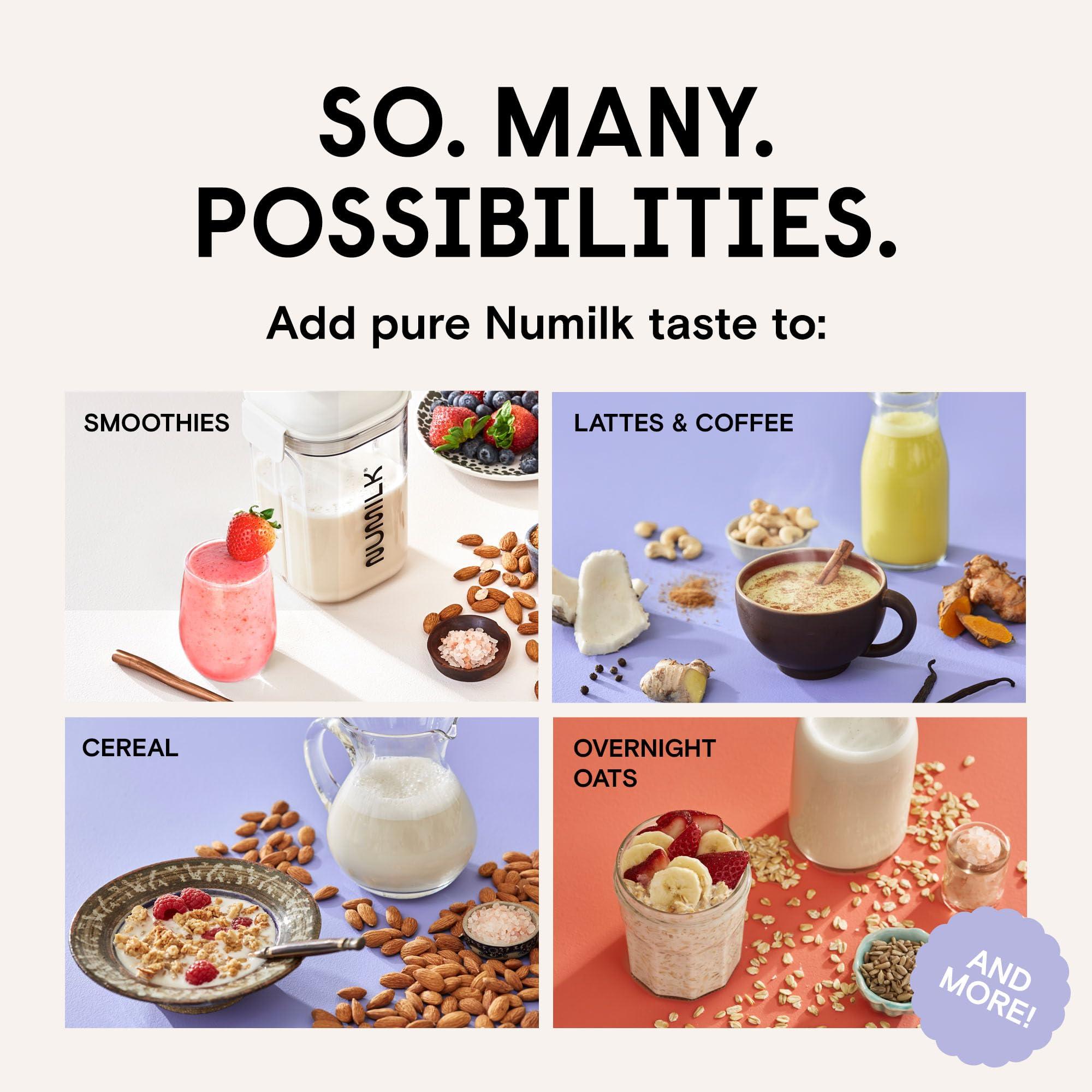 Numilk Numilk Pouches - Original Oat - Creamy Plant-Based Milk in Seconds - Easy-to-Use with the Numilk Nut Milk Maker Machine - Dairy Free Milk Beverage - One Pouch Makes 32oz - 4-Pack