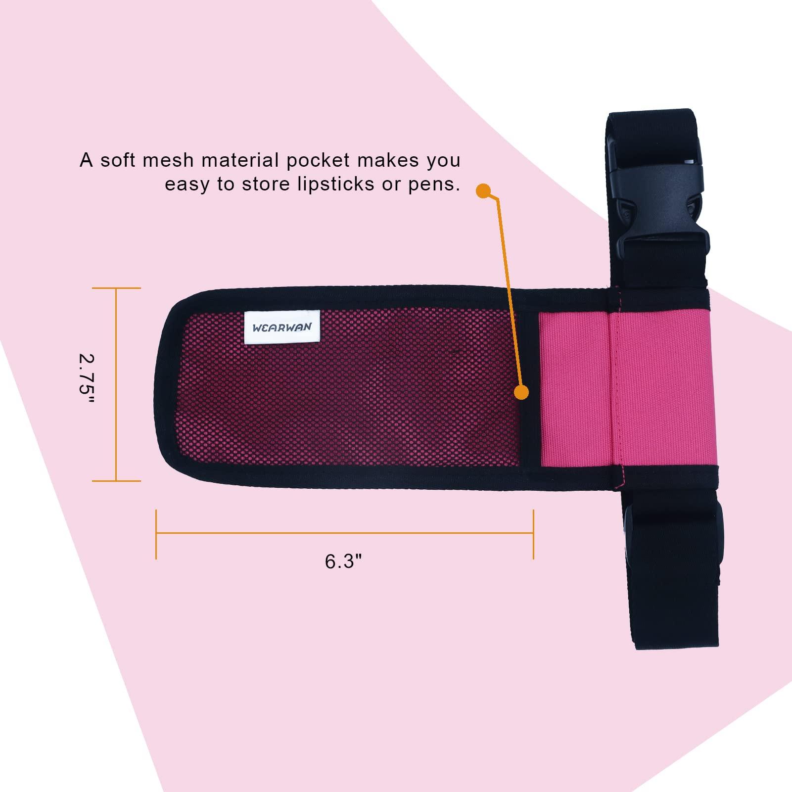 wearwan WEARWAN Massage Oil Holster, Adjustable and Durable Massage Holster, Stylish Massage Therapist Supplies (1B-Fuchsia)