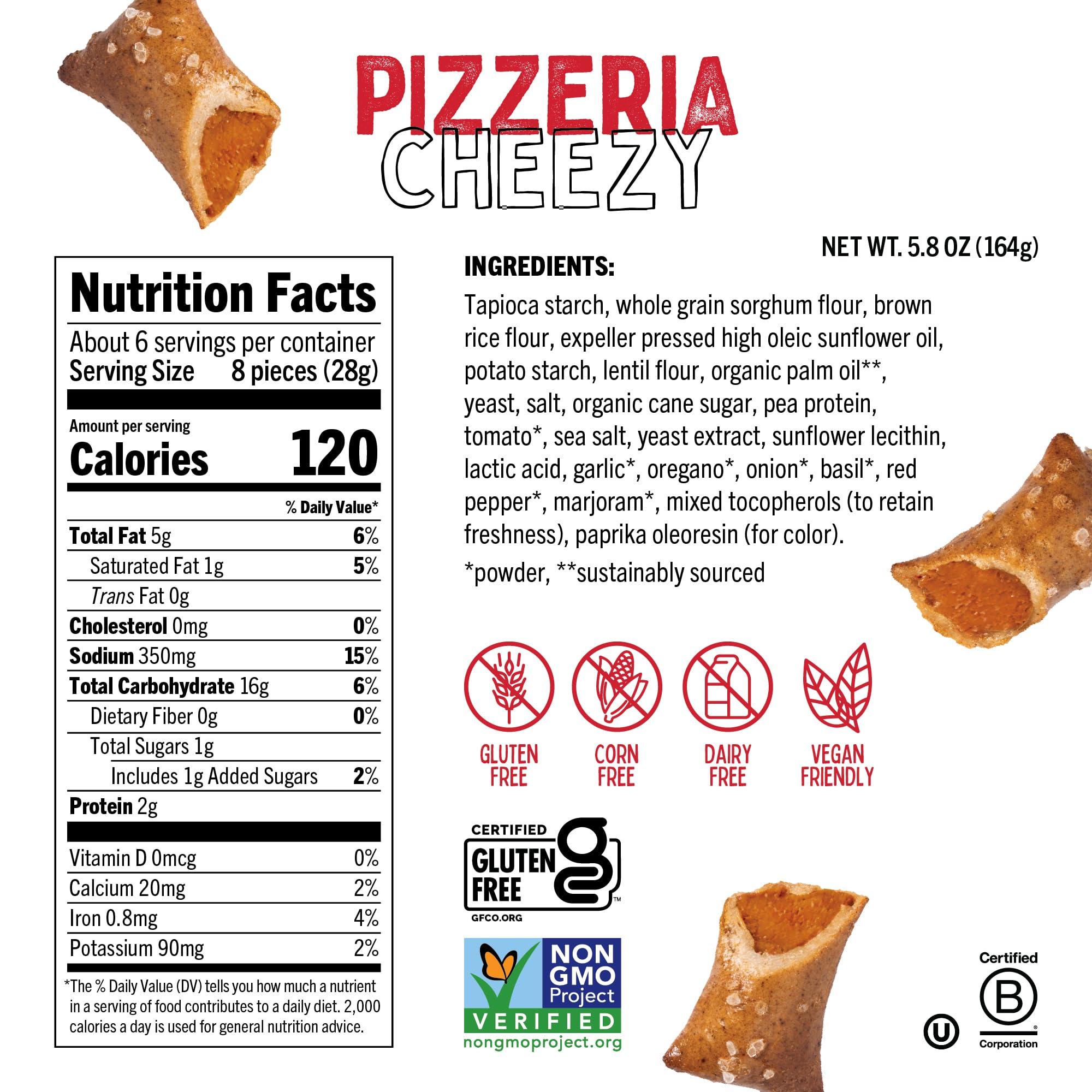 Quinn Quinn Pizzeria Cheezy Filled Pretzel Nuggets - Made with Real Ingredients, Whole Grain Sorghum, Sea Salt, Vegan, Gluten Free, Dairy Free, Non-GMO - 5.8 Oz (Pack of 8)