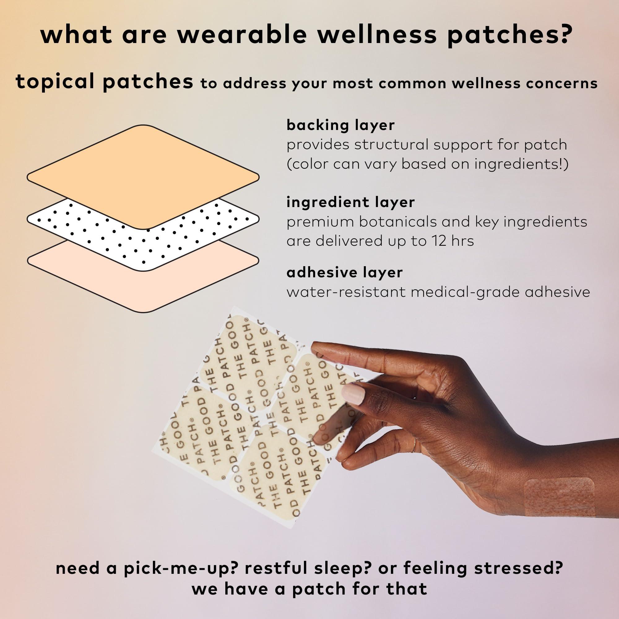 The Good Patch The Good Patch Think Patch, Natural Patch with Caffeine, Yerba Mate, Bacop, Lion\'s Mane, Plant Powered Wearable Wellness, Focus Patches, Sustained Release (16 Total Patches)