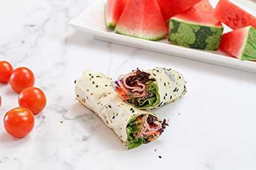 Norigami Norigami Egg Wraps with Pea Protein – Sesame Seeds. High Protein, Low Carb, Vegetarian. Thin Healthy Wraps -Certified Kosher, Non-GMO, Gluten Free -NOW Featuring 10 Wraps in a bag.