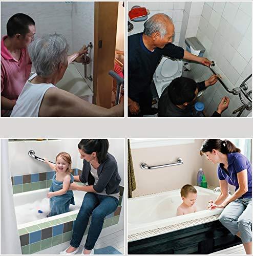 TEMKIN Bathroom Safety Handicap Grab Bar Bathtube Grab Bar Handicap Grab Bar Stainless Steel Safety Grip Bath and Shower Handle Bathroom Grab Bar Hand Rails for Elderly Polished Sier Rail 65Cm ( Size : 30Cm