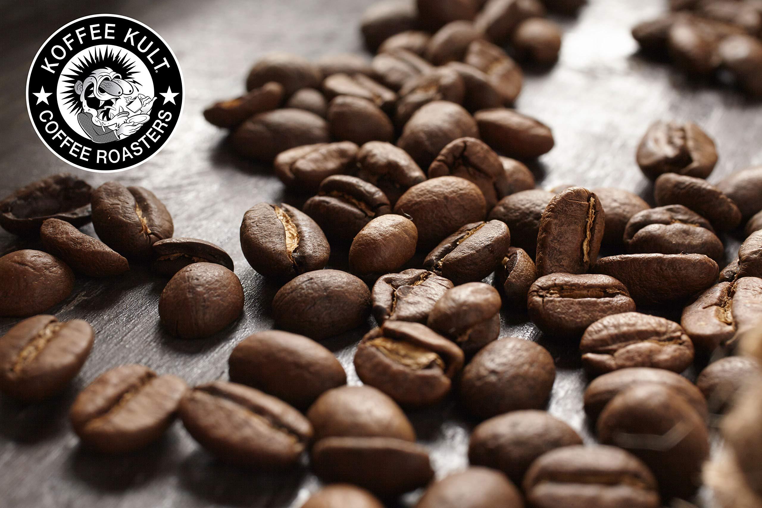 Koffee Kult Koffee Kult Thunder Bolt Coffee Super Dark Roast 100% Arabica Robust Blend of Colombian And Brazil (Ground, 12oz)