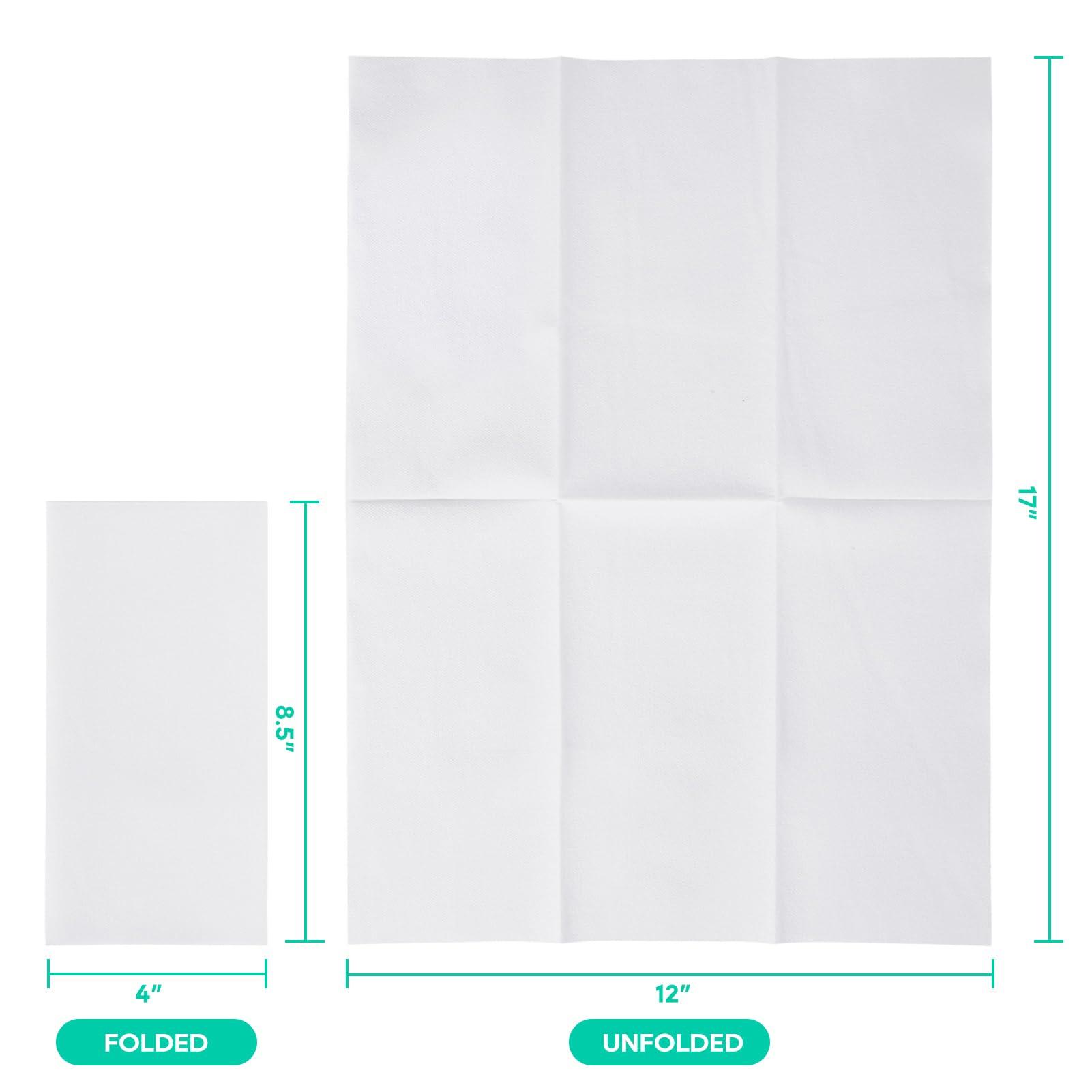 JOLLY PARTY 100PACK Disposable Hand Towels for Bathroom, Soft and Absorbent Paper Guest Towels Disposable Decorative Bathroom Hand Napkins for Kitchen, Parties, Weddings, Dinners