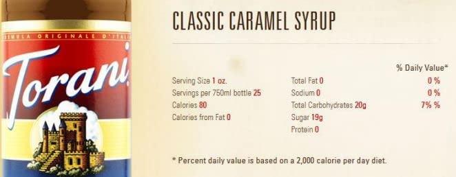 Torani Torani CLASSIC Caramel Syrup, 750 mL