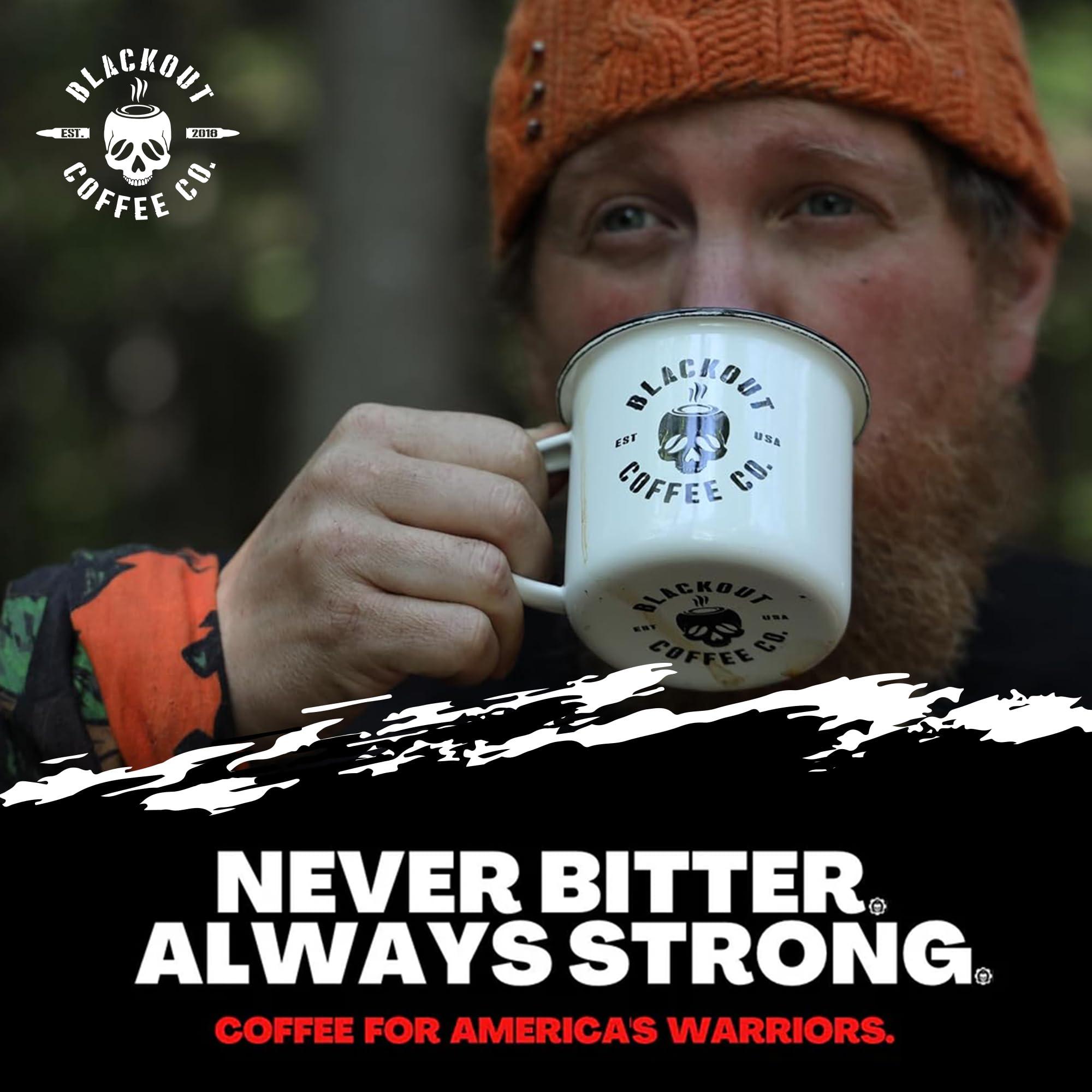 Blackout Coffee Co. Blackout Coffee Climax Amaretto, Irish Cream & Kahlua Flavored Ground Coffee, Medium Roast - Ground Coffee, Fresh Roasted In the USA,12 oz Pouch