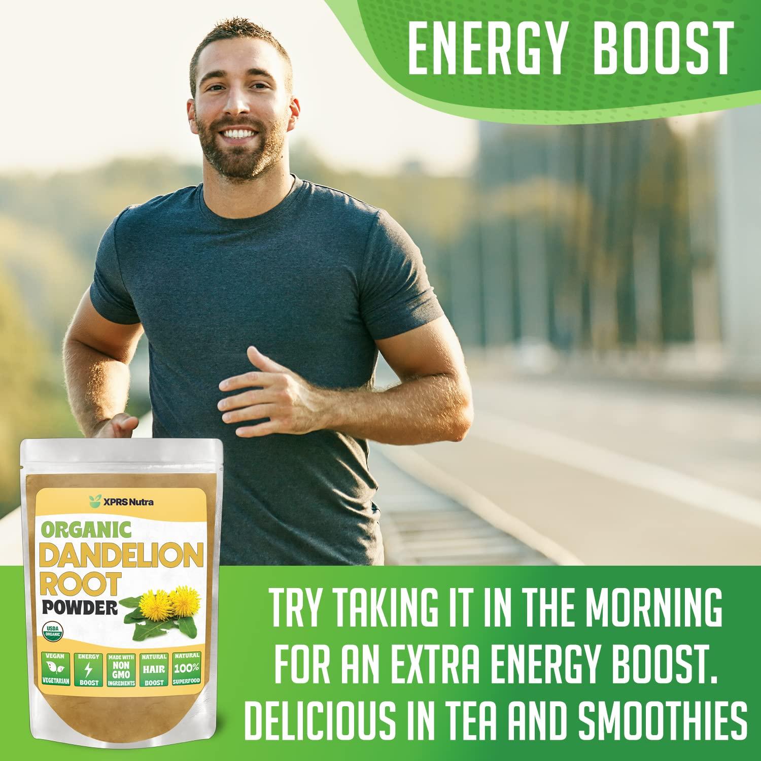 XPRS Nutra XPRS Nutra Organic Dandelion Root Powder - Vegan Friendly Antioxidant Power for Liver Support - Dandelion Root for Tea and Beverages - Immune Boosting Dandelion Powder (16 Ounce)