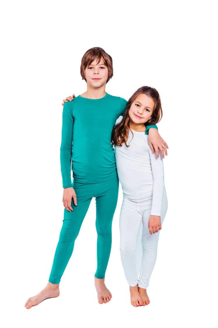 YoRo Naturals YoRo Naturals Remedywear Pants for Kids, Eczema and Psoriasis Clothing with Light Weight Tencel and Zinc Fibers (White, 8 Years Old)