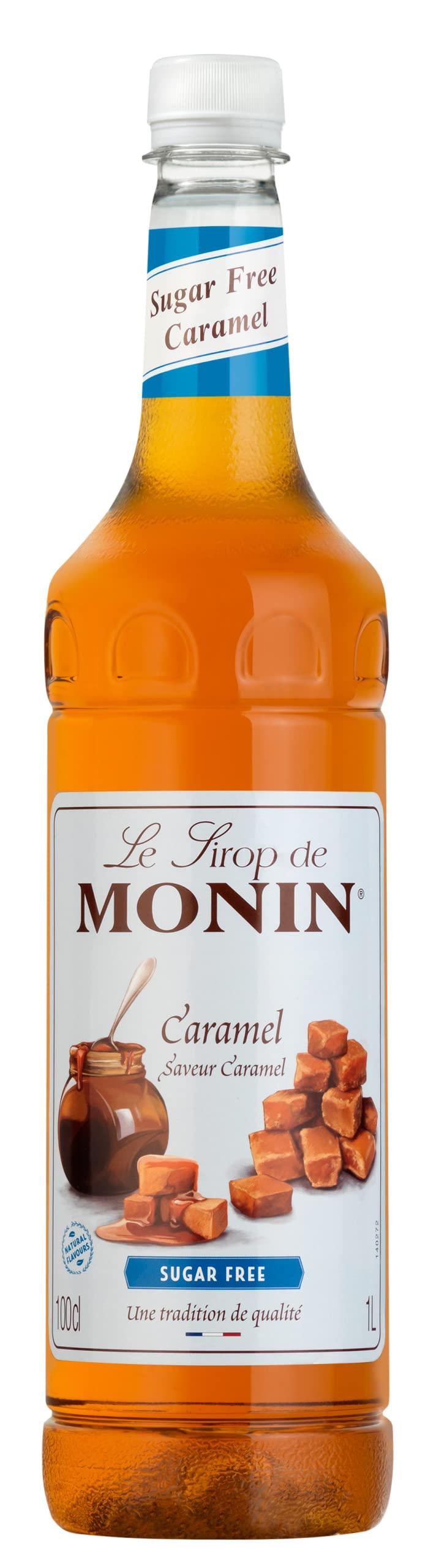 Mixes, Purees & Syrups Monin Premium Caramel Sugar Free Syrup, 1L
