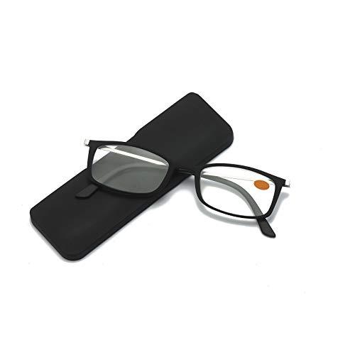 KoKoBin KoKoBin Ultra-thin anti-blue reading glasses, anti-glare glasses (Black, 1.25)