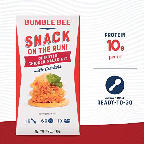 Bumble Bee Bumble Bee Snack On The Run Chipotle Chicken Salad with Crackers Kit, 3.5 oz (Case of 12) - Ready to Eat, Spoon Included - Shelf Stable & Convenient Protein Snack