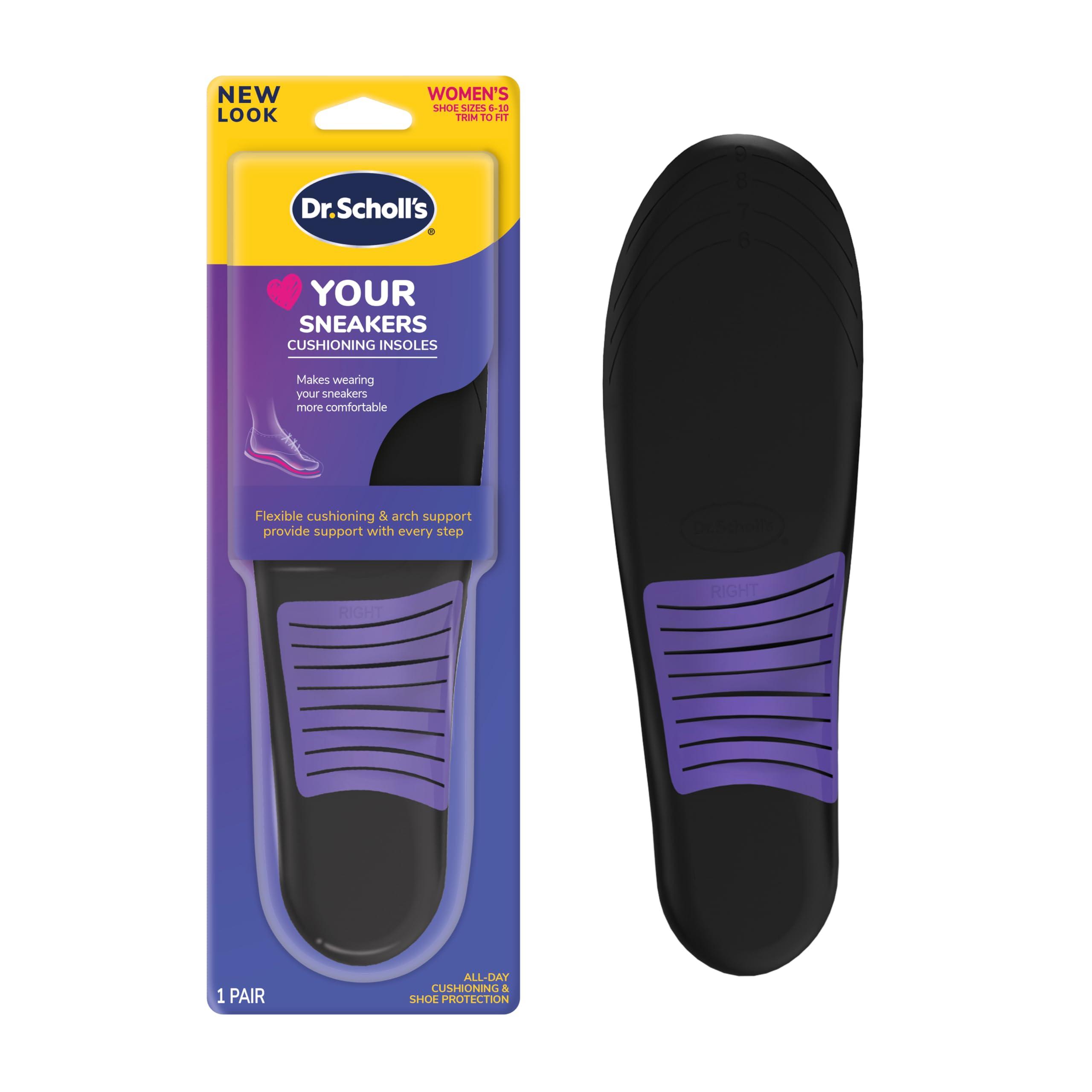 Dr. Scholl\'s Dr. Scholl\'s Women\'s Float-On-Air Comfort Insoles, 1 Pair & Love Your Sneakers Insoles, Women Size 6-10, 1 Pair Bundle