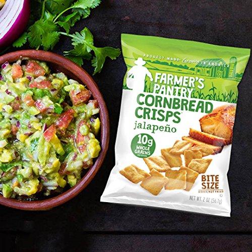 Farmer's Pantry Farmer's Pantry Bulk Pack Cornbread Crisps, Jalapeno, 2 Ounce (Pack of 24)