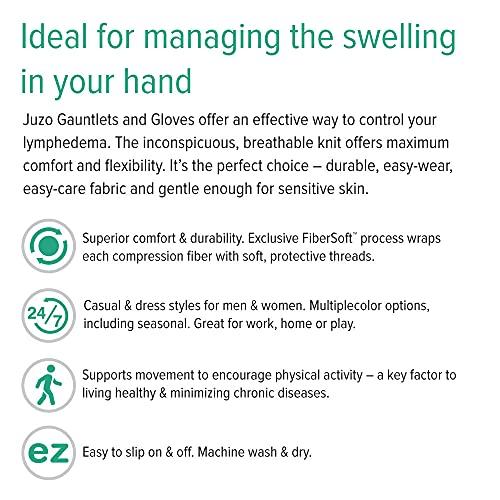 Juzo Juzo 15-20 mmHg Soft Seamless Gauntlet, Left Black, S