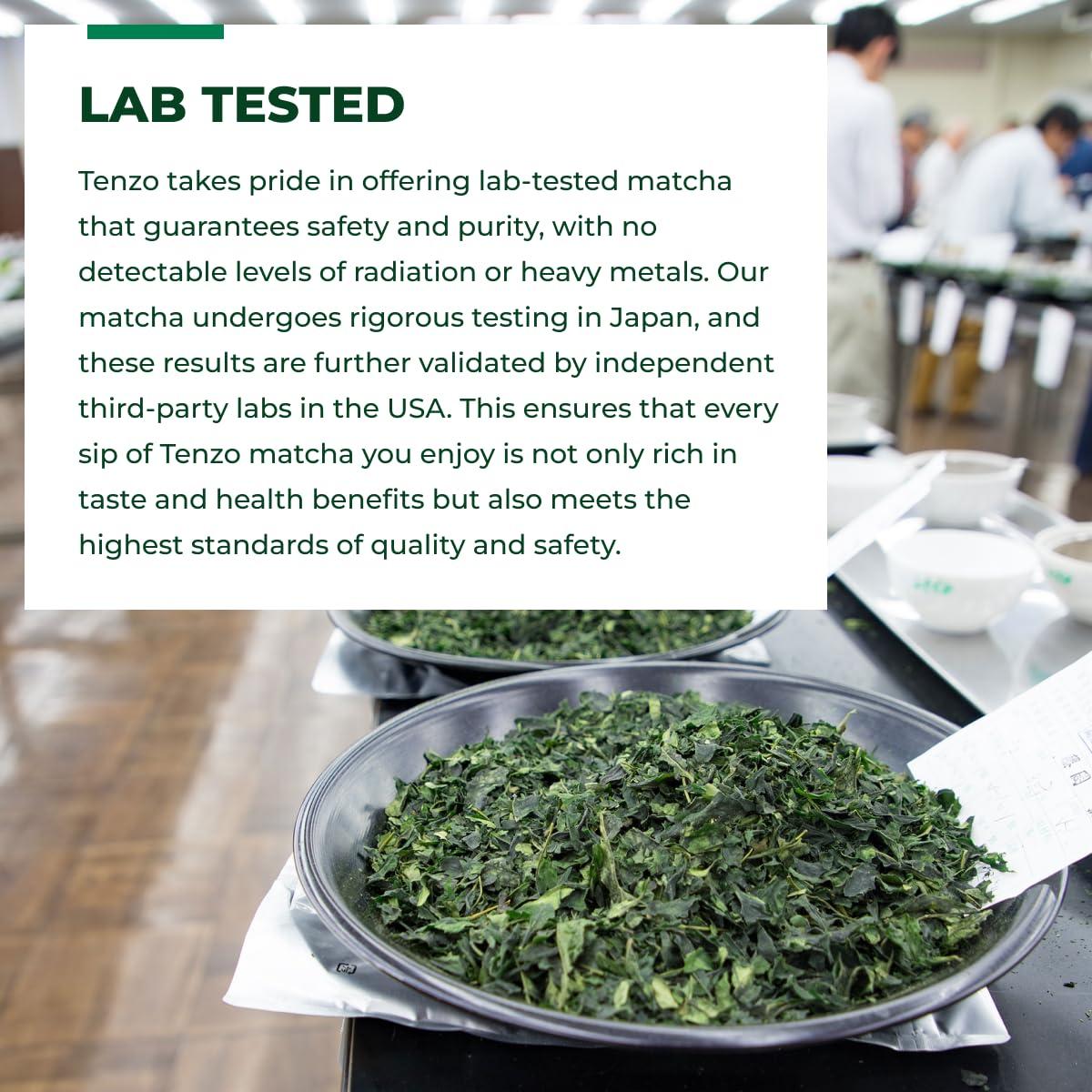 Tenzo Tea Tenzo Matcha Green Tea Powder - Matcha Powder USDA Organic Ceremonial Grade Macha Powder Paleo, Kosher, Vegan Authentic Japanese Matcha Tea - Original Matcha Latte Powder (14.11 Ounce)