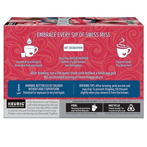 Swiss Miss Swiss Miss Peppermint Hot Cocoa, Keurig Single-Serve K-Cup Pods, 10 Count