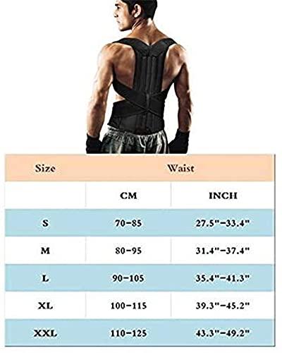 XFYJR XFYJR Back Posture Corrector for Women and Men,Medical Grade Posture Corrector Improve Posture and Reduce Back Pain,Re-Align Your Spine (Color : Black, Size : Large)