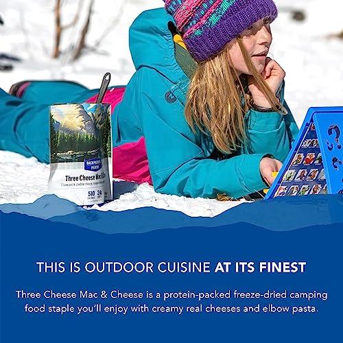 Backpacker's Pantry Backpacker's Pantry Three Cheese Mac & Cheese - Freeze Dried Backpacking & Camping Food - Emergency Food - 28 Grams of Protein, Vegetarian, 6 count