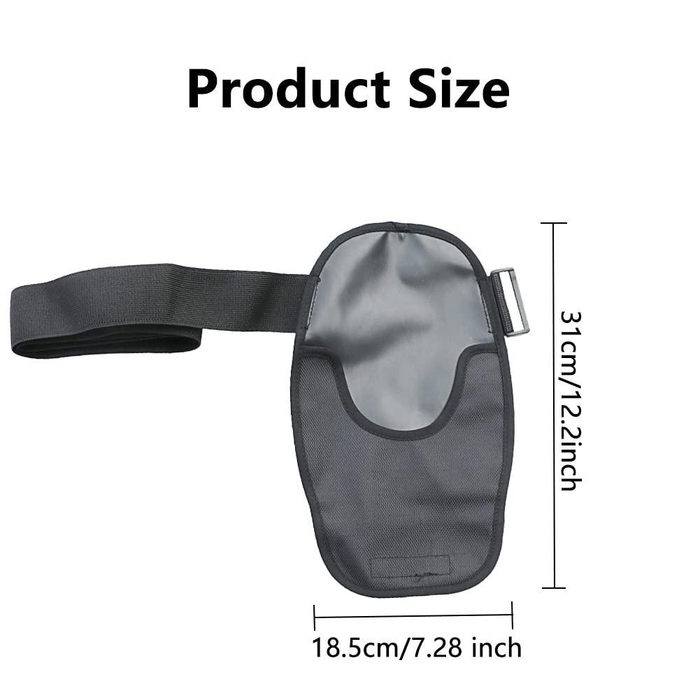 homfanseec homfanseec Ostomy Bag Covers Waterproof Colostomy Bag Covers with Adjustable Elastic Fixation Band, Universal Stoma Pouch Cover for ileostomy Ostomy Supplies for Women Men(Black)