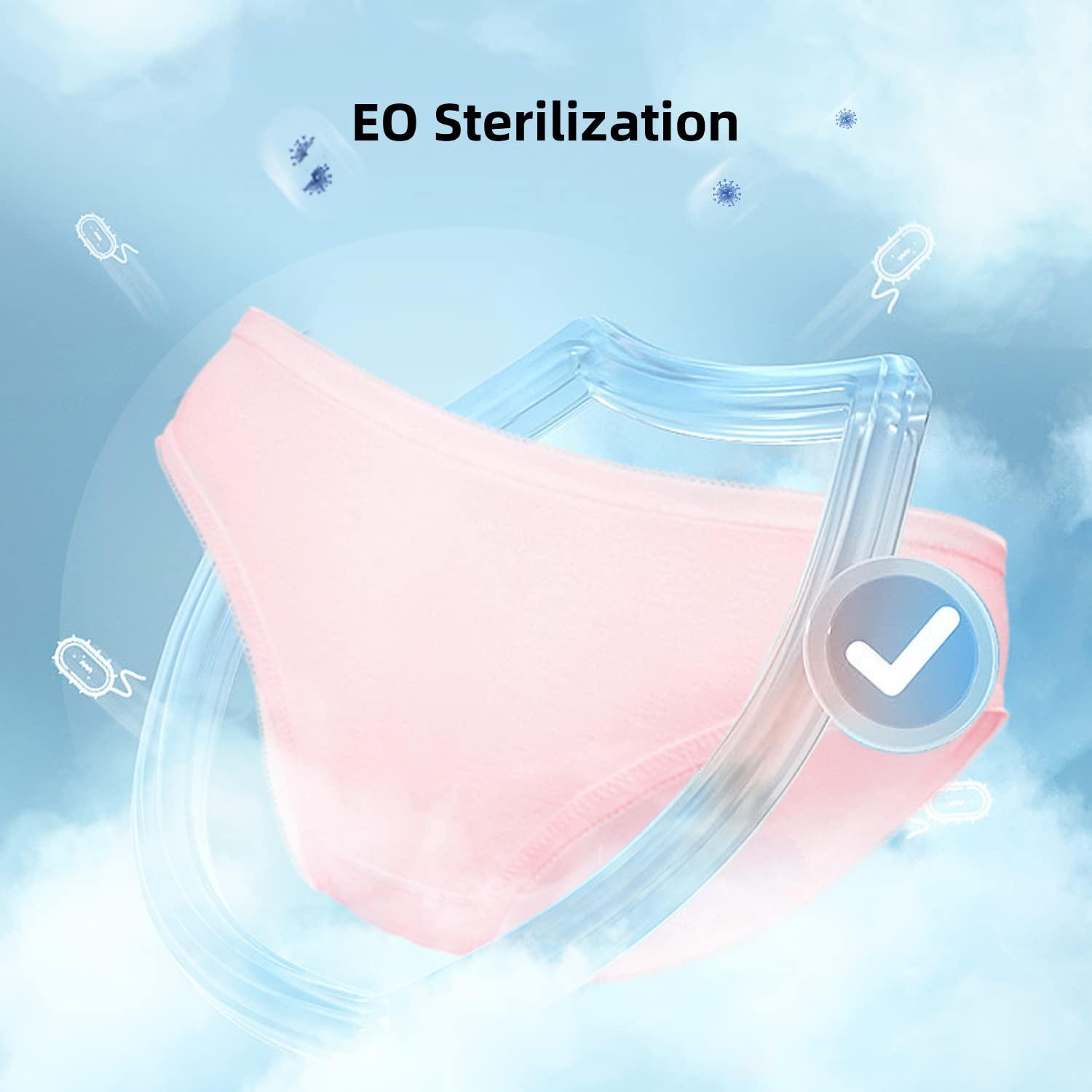 Travelcare 40 pack Women\'s Disposable 100% Cotton Underwear Ladies Briefs Panties for Travel Hotel Spa Hospital Stays Emergencies