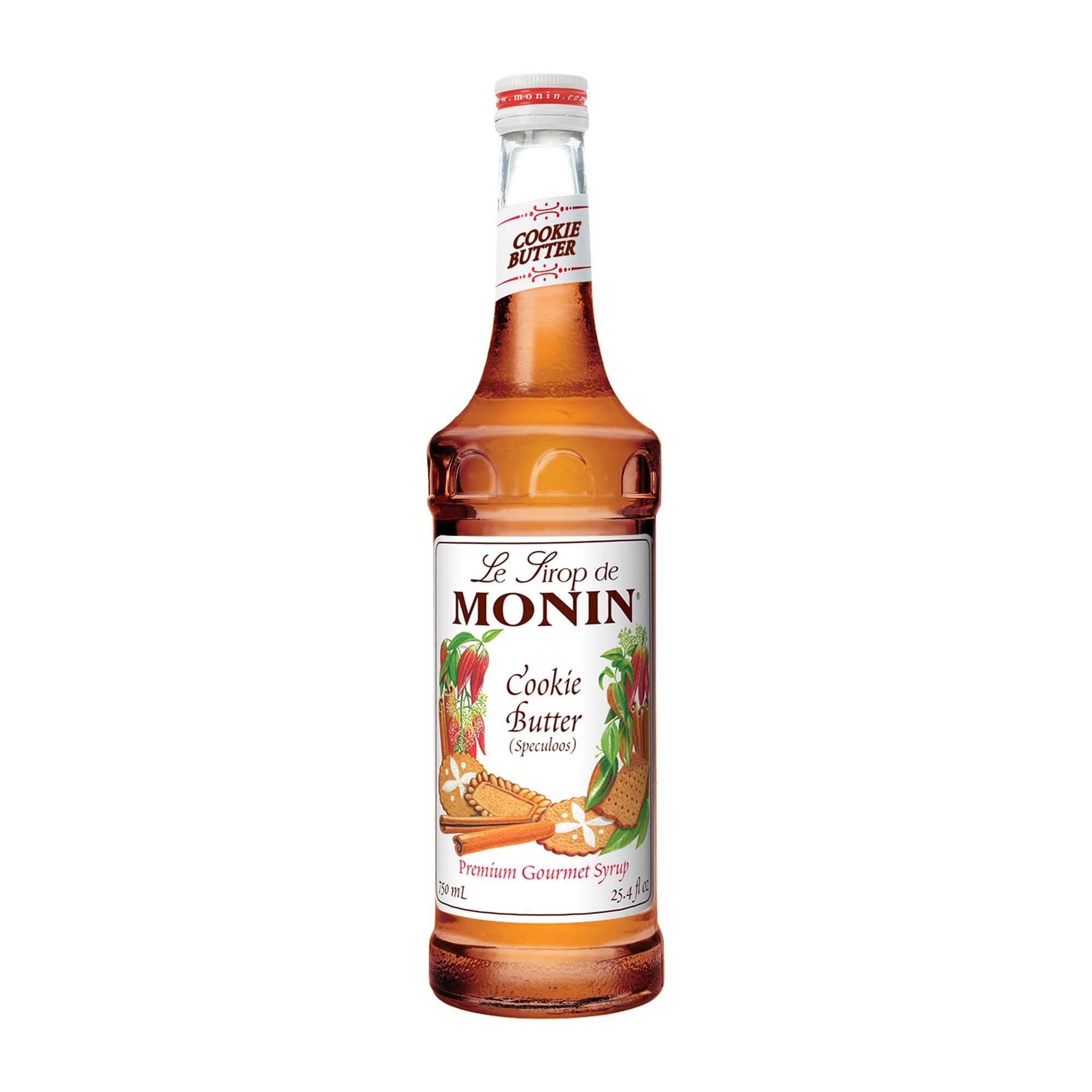 Monin Monin - Cookie Butter Syrup, Great for Coffees, Lattes, and Mochas, Gluten-Free, Vegan, Non-GMO (750 ml)