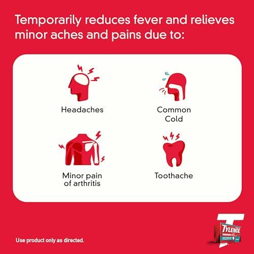 Tylenol Tylenol Extra Strength Easy to Swallow Acetaminophen, Pain Reliever & Fever Reducer Coated Caplets for Adults with Gentleglide Technology, 500 mg Extra Strength Acetaminophen, 100 ct