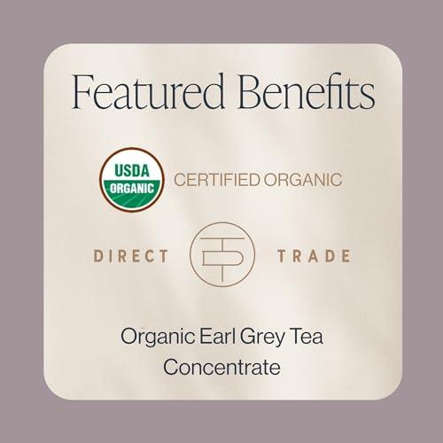 Rishi Tea Rishi Tea London Fog Latte, Organic Black Tea Concentrate with Bergamot, Easy-to-Serve Hot or Iced Earl Grey Tea Mix - 32 fl oz Carton, 8 Servings (Pack of 3)