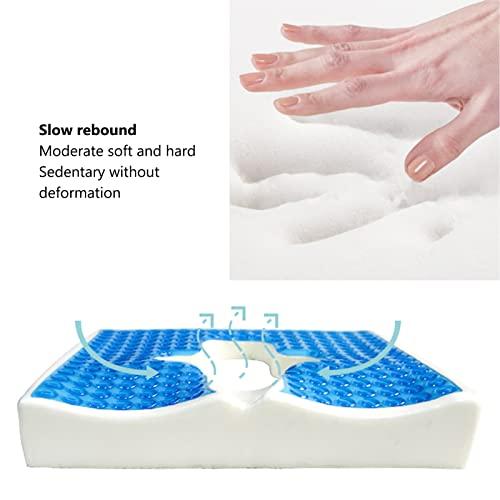 HURRISE HURRISE Anti Bedsore Cushion,Breathe Freely Fiber Material T Shaped Opening Triangular Slope Design Anti Bedsore Pad for Elderly Disability