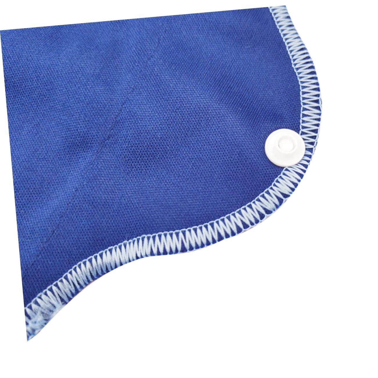 Didiseaon Didiseaon 8 Pcs Reusable Menstrual Pads Menstrual Panty Pad Cloth Menstrual Pads Sanitary Towel Pad Heavy Flow Menstrual Pad Washable Sanitary Towel Washable Mama Cloth Mama Pads Blue