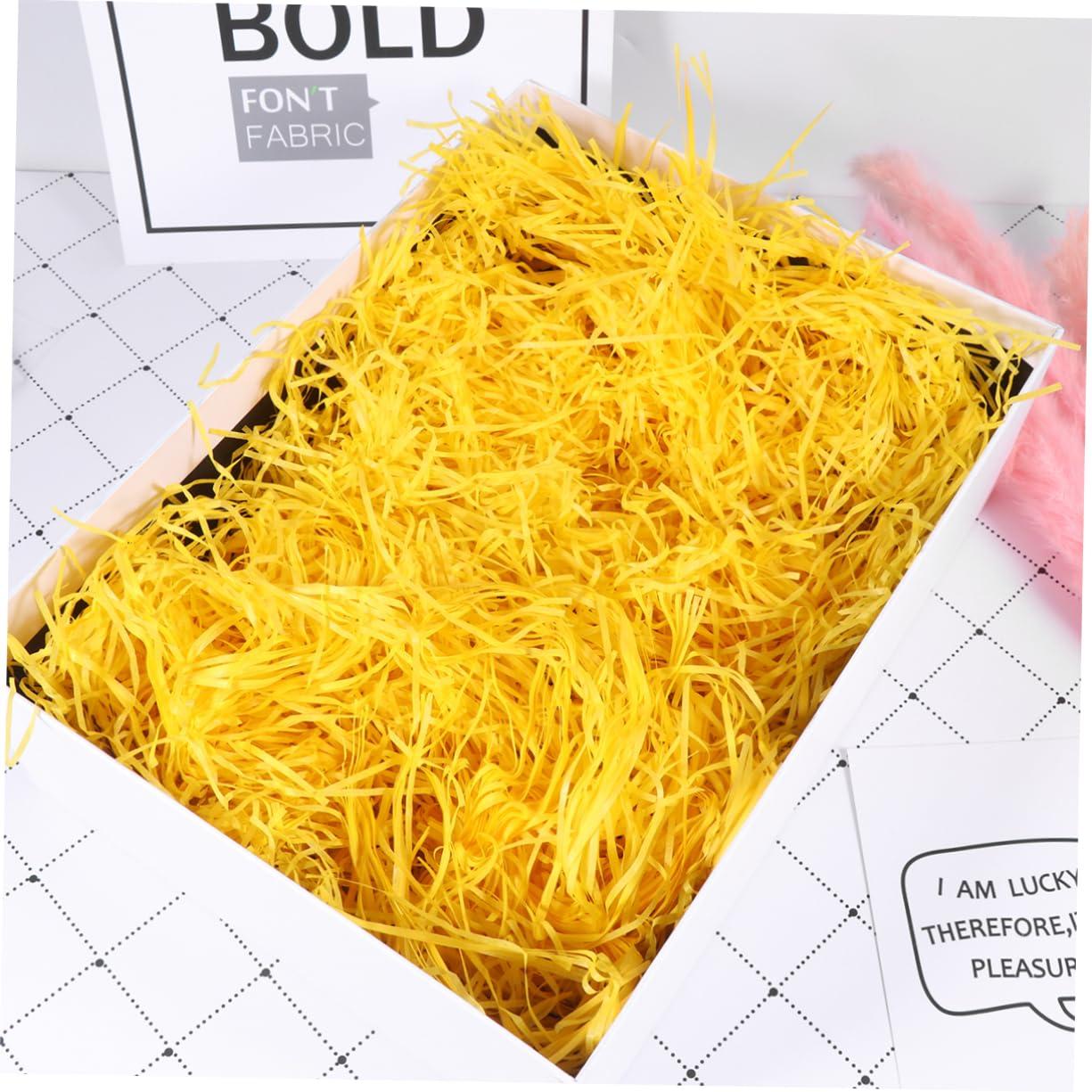 Beaupretty Beaupretty 15 Packs Shredded Paper Filament Confetti Paper White Baskets Crinkle Paper Filler Bulk Baskets Paper Confetti Black Basket Paper Shred Basket Filler Hamper Filling