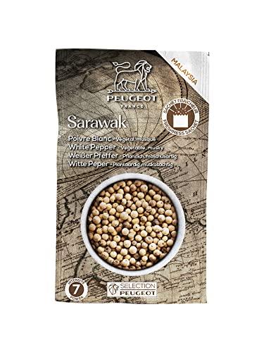 Peugeot Peugeot Sarawak Malaysian White Peppercorns, 80g - 4 fresh sachets of 20g