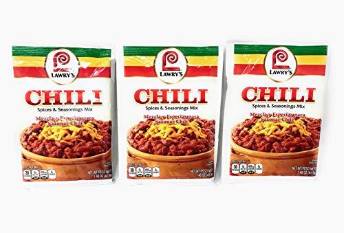 Lawry's LAWRYS Spices & Seasonings Chili 1.48 OZ(Pack of 3)