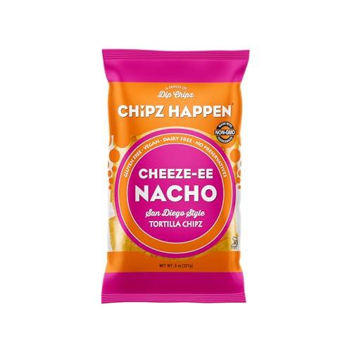 Chipz Happen Chip Happenz Tortilla Chipz (Pack of 4) (Nacho Cheese)