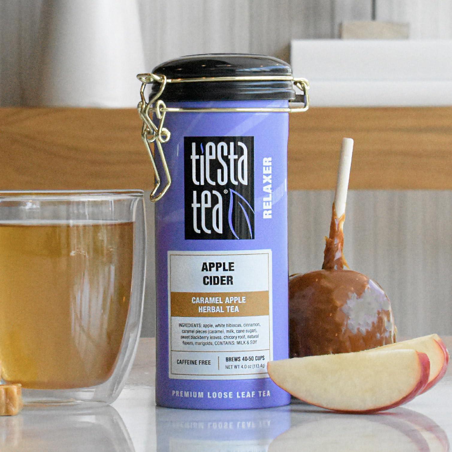 Tiesta Tea Tiesta Tea - Apple Cider | Loose Leaf | Caramel Apple Herbal Tea | Blend | Non-Caffeinated | Makes Hot or Iced Up to 40-50 Cups | 4oz Refillable Tin