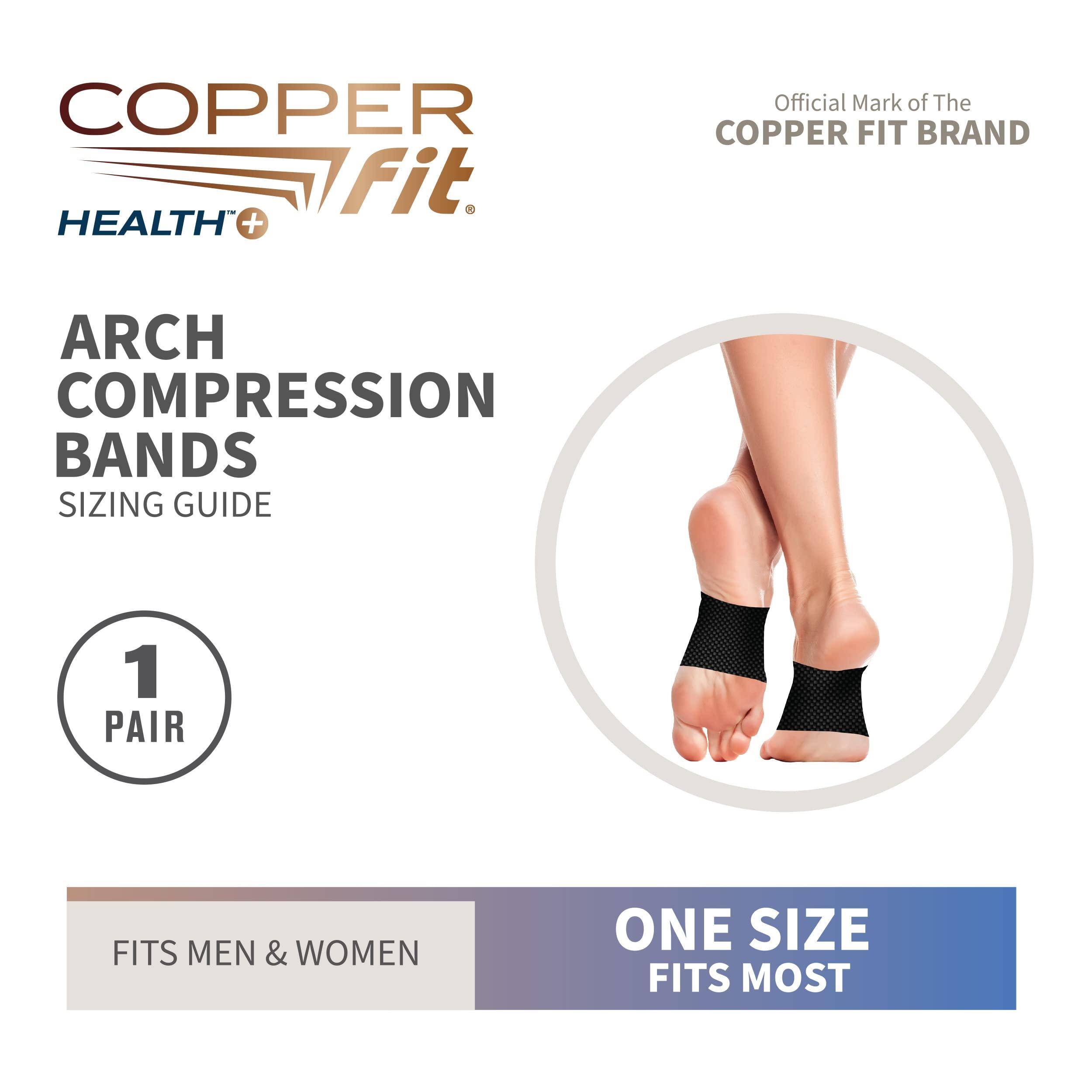 Copper Fit Copper Fit Health Unisex Arch Relief Compression Bands for Plantar Fasciitis,Swelling