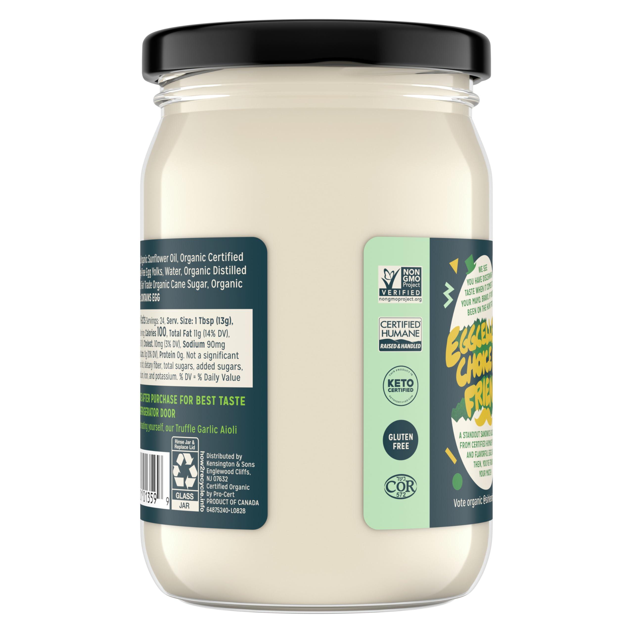 Sir Kensington's Sir Kensington's Mayonnaise Organic Mayo Gluten Free, Certified Humane Free Range Eggs, Shelf-Stable 12 oz