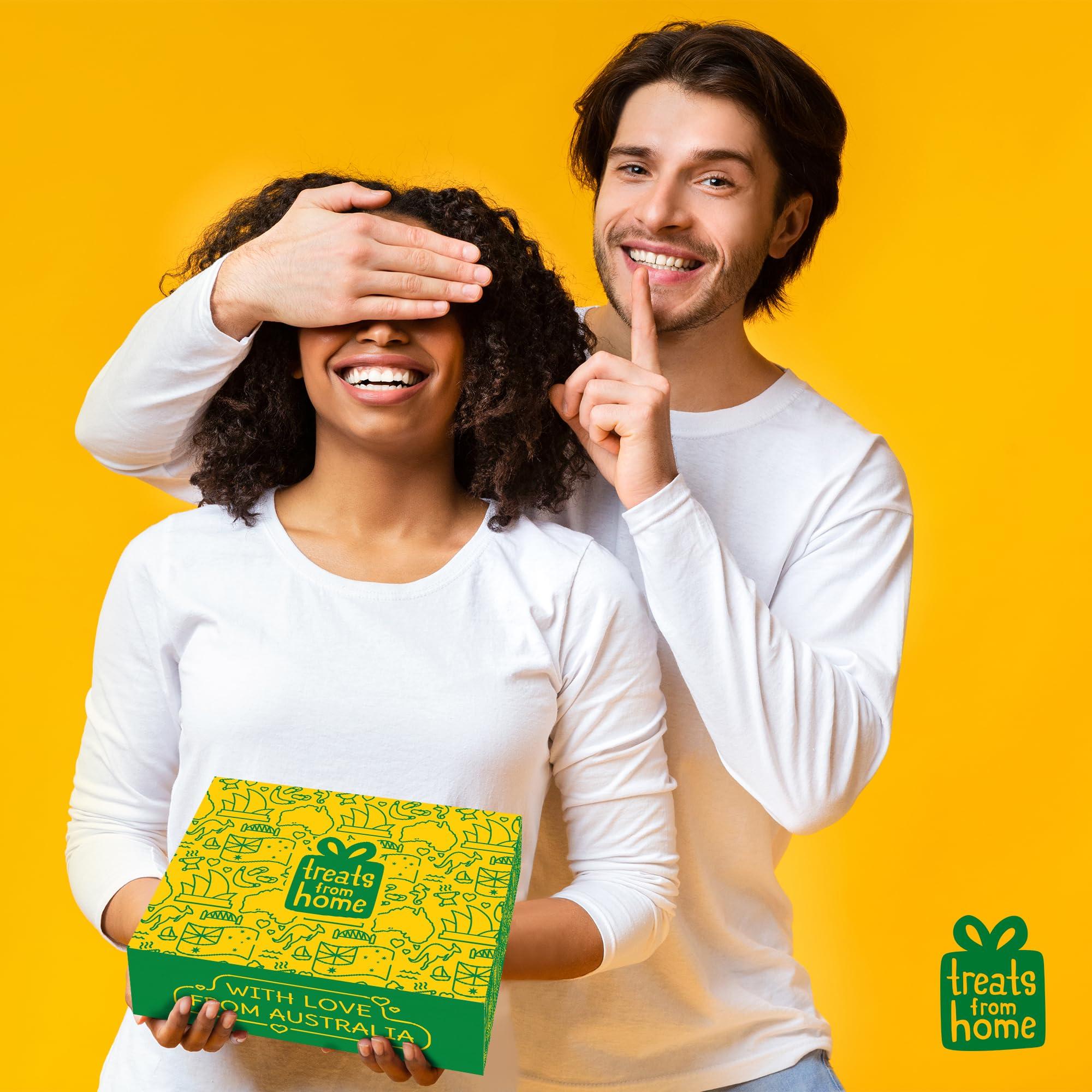 Happy Tucker Authentic Australian Snack Gift Box - Tim Tams, Cadbury, Cherry Ripe - Australian Food and Candy - Perfect Australian Gift