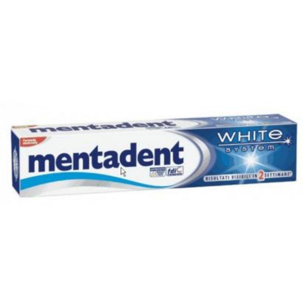 VittleItaly Mentadent"White System" Toothpaste 2.53 Fluid Ounce (75ml), Pack of 3