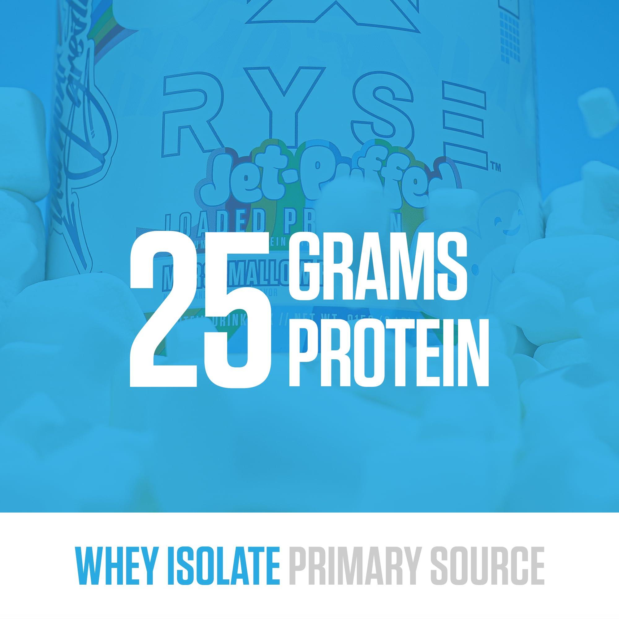 RYSE Up Supplements Ryse Loaded Protein Powder | 25g Whey Protein Isolate & Concentrate | with Prebiotic Fiber & MCTs | Low Carbs & Low Sugar | 27 Servings (Marshmallow)