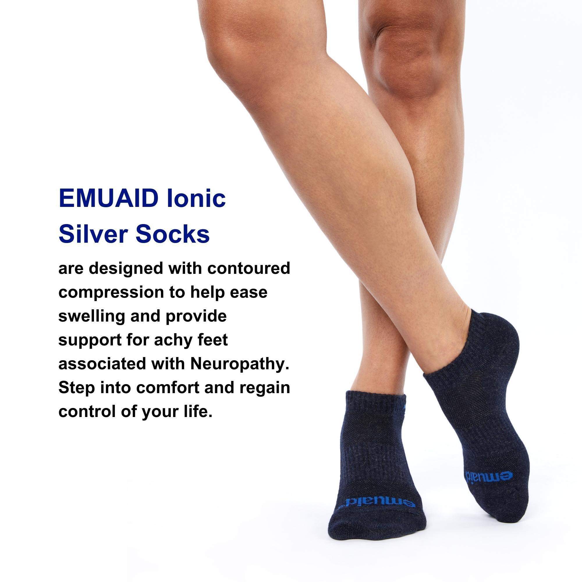 emuaid emuaid EMUAIDMAX Neuropathy Premium Bundle - EMUAIDMAX Maximum Strength 2oz with Pain Relieving Cream 5oz Ionic Silver Socks
