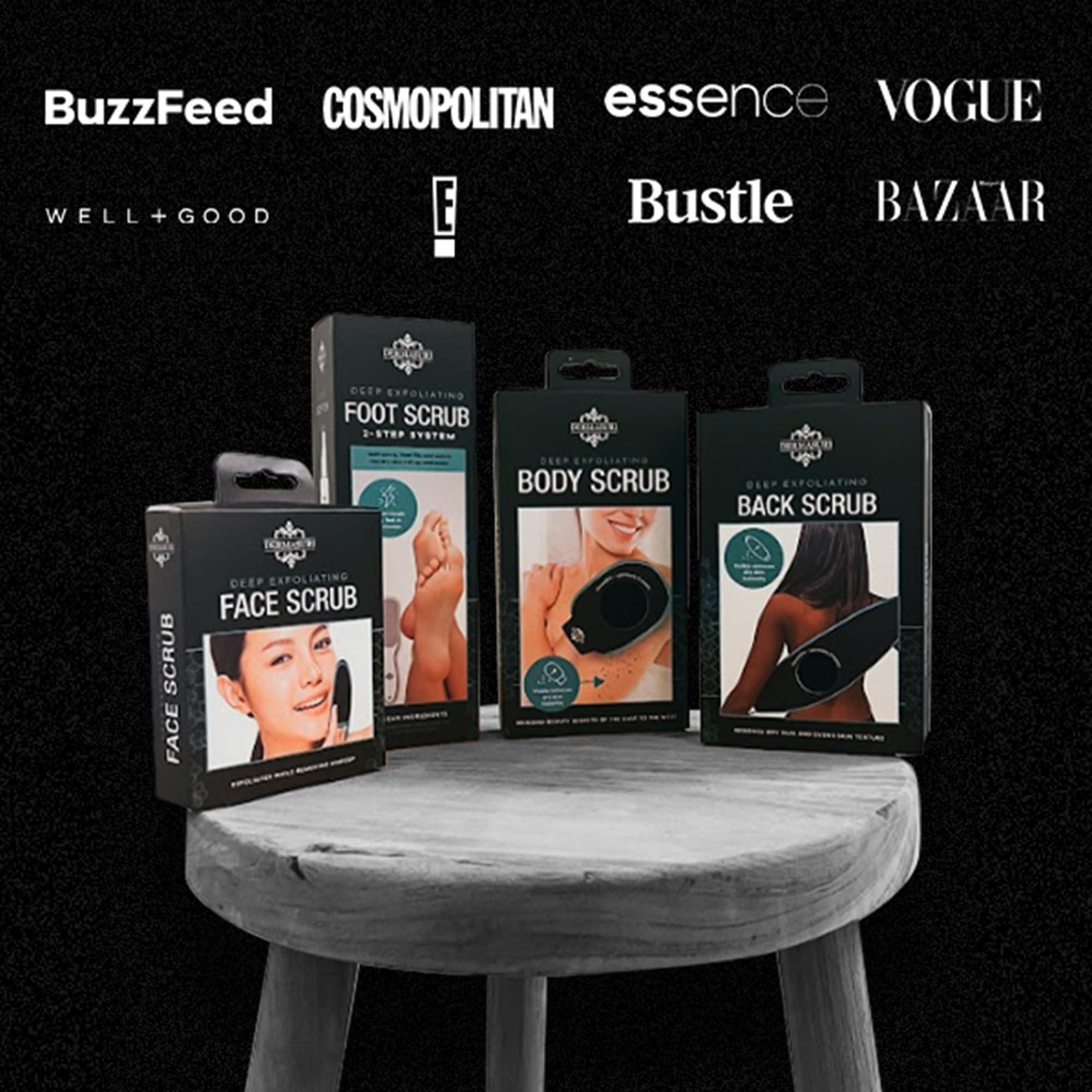 Dermasuri Dermasuri Callus Remover Foot Scrub - Exfoliating Feet Spray-on Formula and Reusable Deluxe Foot File - Dead Skin Remover, Callus Rasp, Scrubber, Peel & Soften Cracked Heels - Deluxe Pedicure Spa Kit