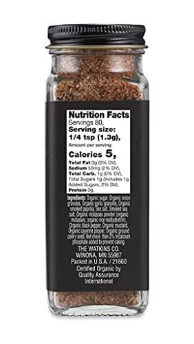 Watkins Watkins Organic Grilling Sweet and Savory Rub, Non-GMO, Kosher, 3.6 Oz, 1-Pack